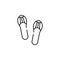 casual footwear icon. Element of Pakistan culture for mobile concept and web apps illustration. Thin line icon for website design