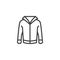 Casual hoodie line icon