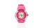 Casual plastic pink watch