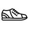 Casual sneakers icon, outline style