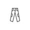 Casual trousers line icon