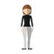 casual woman formal cloth icon