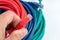 Cat 5, 6 Ethernet Cables for Computers, Red, Green and Blue colors