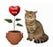 Cat agronomist and heart art