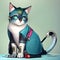 The cat AI design model is an innovative creation that combines the charm and behavior of a real cat with the power of AI