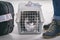 Cat in the airline cargo pet carrier