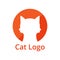 Cat animal logo design