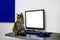 Cat, background, white, laptop, blackboard, , cute, text, kitten, advertising, black, kitty, pretty, beautiful, blank, mon