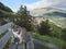 Cat on a bench near the Swiss City of Murren