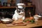 cat chef, whipping up delicious and nutritious meal for its feline friends