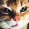 Cat closeup portrait