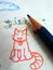 Cat drawing