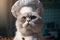 Cat dressed as a chef. Generate Ai