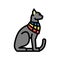 cat egypt animal color icon vector illustration