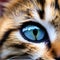 Cat Eye Macro Closeup - Ultra Detailed Fluffy Feline with Studio Lights