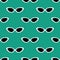 Cat eye sunglasses seamless pattern