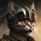 Cat Fiction Character with Helmet and a Leather Jacket