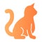 Cat flat icon. Animal color icons in trendy flat style. Kitty gradient style design, designed for web and app. Eps 10.