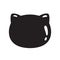 cat head vector gloss kitten face icon calico glossing neko pet character cartoon