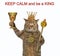 Cat king with goblet and scepter 2