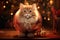 cat kitten animal ball christmas illustration AI Generated