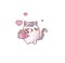 Cat Kitty kitten hug package gift joy kawaii chibi Japanese style Emoji character sticker emoticon smile emotion mascot