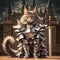 Cat Knight Armor Royalty