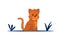 Cat litte kitten vector character. Cute feline kitty animal.