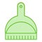 Cat litter shovel flat icon. Scoop green icons in trendy flat style. Clean gradient style design, designed for web and