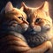 Cat Love: Generative AI Cats Hugging, Cuddling and Kissing