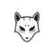 Cat mask samurai woman logo design vector graphic symbol icon sign illustration creative idea