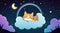 Cat Nap: Relaxing Night Dreams on Clouds.