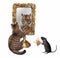 Cat near gold mirror 2