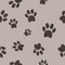 Cat paws seamless vector background