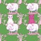 Cat, pig and wolf seamless pattern