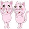 Cat pink happy cute