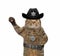 Cat policeman in cowboy hat