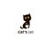 Cat`s cafe logo design