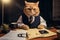 Cat's Guide to Business Mastery in the Office. Generative By Ai