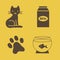 Cat\'s theme icons vector set