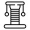 Cat scratcher pillar icon outline vector. Soft climbing tower