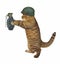 Cat soldier with grenade