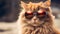Cat with sunglasses, funny animal