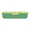 Cat toilet filter icon cartoon . Home sand tray