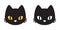 Cat vector logo icon cat breed kitten head face illustration character doodle cartoon