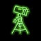 catadioptric planetarium neon glow icon illustration