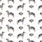 Catahoula Leopard dog seamless pattern