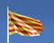 Catalan flag with blue sky