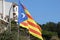 Catalan independence flag in detail