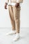 Catalogue fashion studio shoot Men legs in cargo trousers